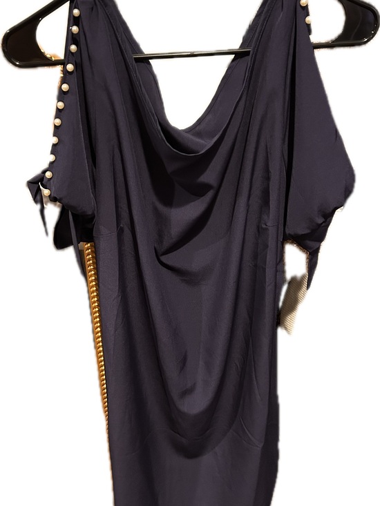 SHEIN Dresses & Skirts - SHEIN Curve 1XL Black and White Tag with Dark Burgundy Nail Polish